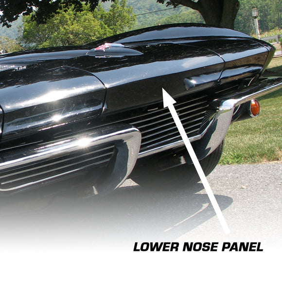 1963-1967 Chevrolet Corvette Nose Panel. Front Lower (Press Molded)