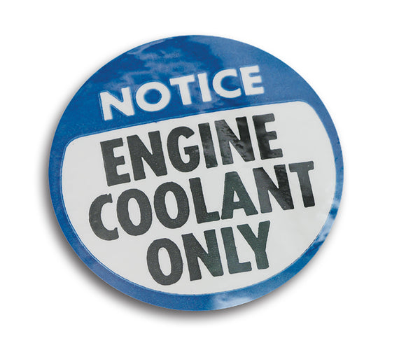 1978-1981 Chevrolet Corvette Decal. Coolant Warning