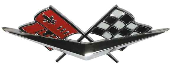 1961-1961 Chevrolet Corvette Emblem. Nose