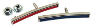 1960-1962 Chevrolet Corvette Dash Insert Bars. Red/Blue