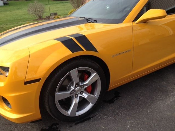 2010-2015 Chevrolet Camaro Hash Fender Accent Stripes - Gloss Yellow - Driver Side Only