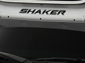 2008-2018 Dodge Challenger Underhood SHAKER Script Decal - Gloss Black