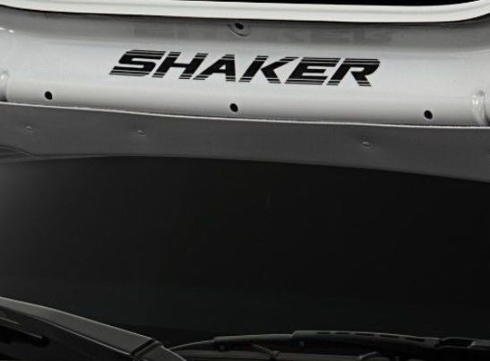 2008-2018 Dodge Challenger Underhood SHAKER Script Decal - Matte Black