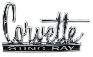 1966-1967 Chevrolet Corvette Emblem. Stingray - 66 Front & 66-67 Rear