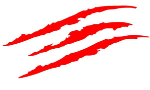 1953-2023 Universal Universal Vinyl Claw Thrash Mark Headlight Decal - Matte Red