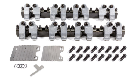 SBC Shaft Rocker Arm Kit w/Bowtie 18 Deg. Heads
