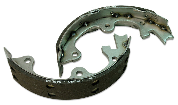 1965-1982 Chevrolet Corvette Park Brake Shoes. 4 Piece Set - Stainless Steel