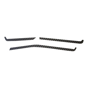 2020-2023 Chevrolet Corvette Interior Dash Trim Accents - Black Gloss Carbon Fiber