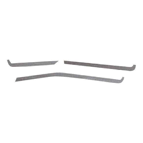 2020-2023 Chevrolet Corvette Interior Dash Trim Accents - Brushed Aluminum