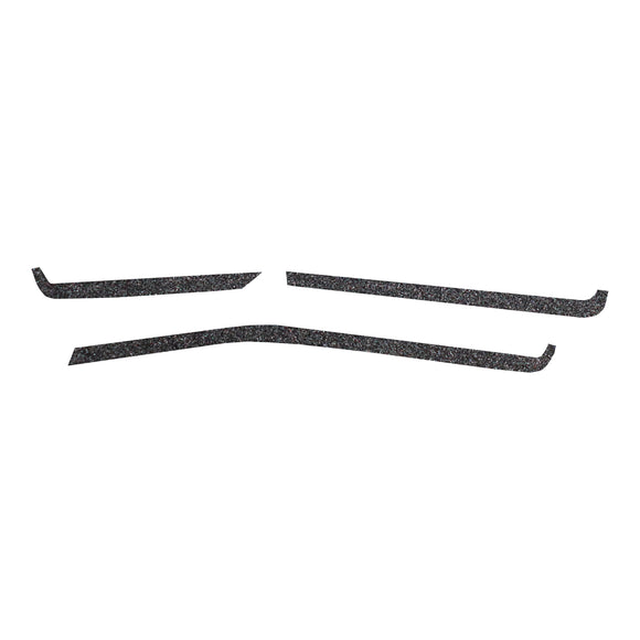 2020-2023 Chevrolet Corvette Interior Dash Trim Accents - Black Suede