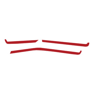 2020-2023 Chevrolet Corvette Interior Dash Trim Accents - Matte Red