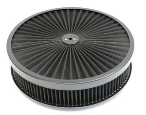 1968-1982 Chevrolet Corvette Super Flow 14in Air Cleaner Assembly w/Black Edge