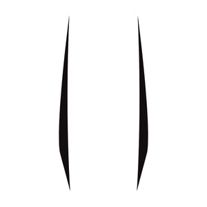 2020-2023 Chevrolet Corvette Hood Stripes Decal - Pair Matte Black No Cutout - Solid Stripes