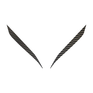 2020-2023 Chevrolet Corvette Headlight Eyelid Decals - Pair Black Carbon Fiber