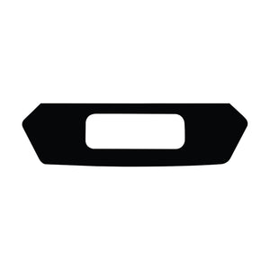 2020-2023 Chevrolet Corvette License Plate Filler Area Vinyl Decal - Matte Black