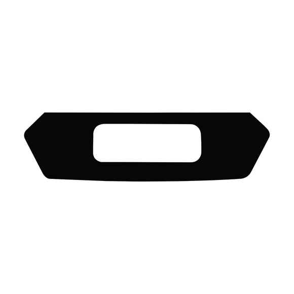 2020-2023 Chevrolet Corvette License Plate Filler Area Vinyl Decal - Matte Black