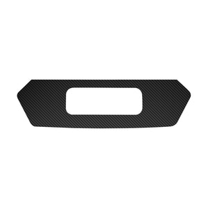 2020-2023 Chevrolet Corvette License Plate Filler Area Vinyl Decal - Black Carbon Fiber