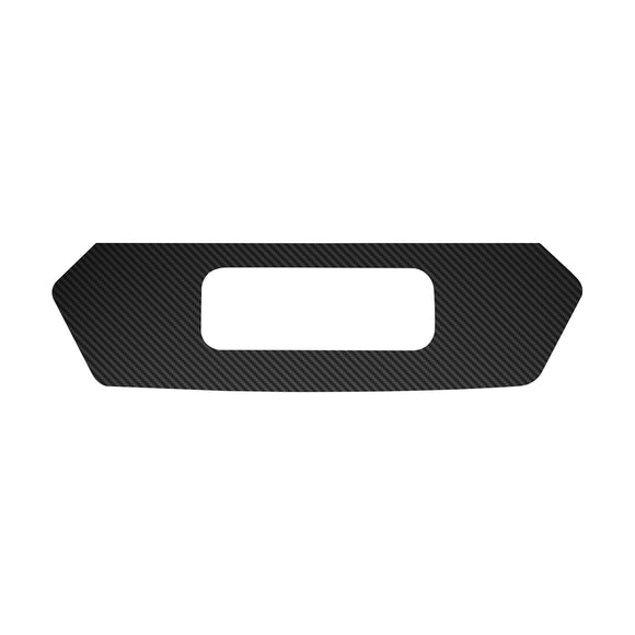 2020-2023 Chevrolet Corvette License Plate Filler Area Vinyl Decal - Black Carbon Fiber