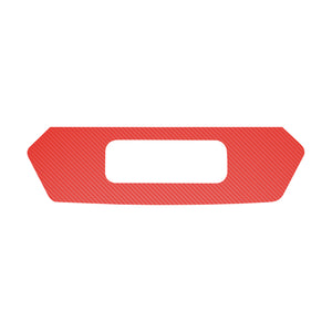 2020-2023 Chevrolet Corvette License Plate Filler Area Vinyl Decal - Red Gloss Carbon Fiber