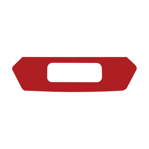 2020-2023 Chevrolet Corvette License Plate Filler Area Vinyl Decal - Gloss Red