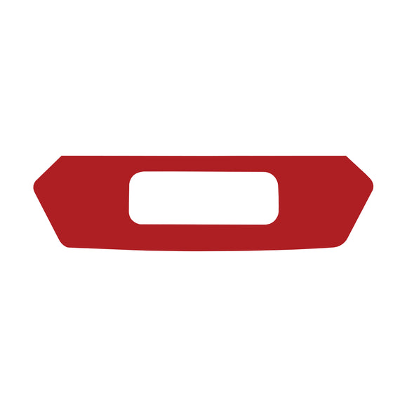 2020-2023 Chevrolet Corvette License Plate Filler Area Vinyl Decal - Gloss Red