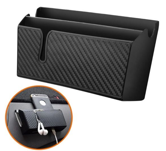 1953-2023 Chevrolet Corvette Carbon Fiber Style Dashboard/Console Auto Storage Pocket Organizer