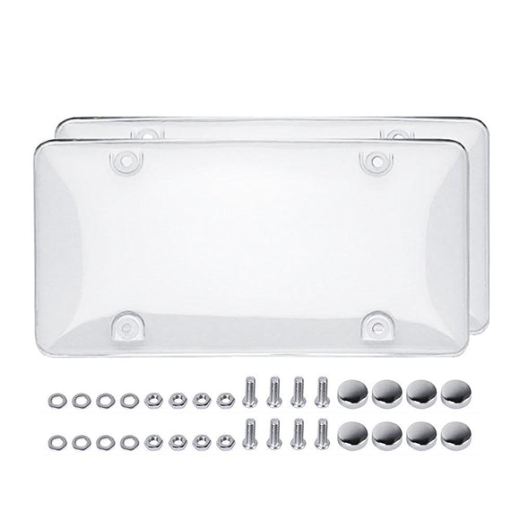 1953-2023 Chevrolet Corvette Clear Bubble License Plate Shield W/Hardware