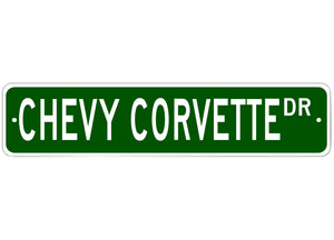 1953-2023 Chevrolet Corvette Corvette Dr Road Sign - 4x18in