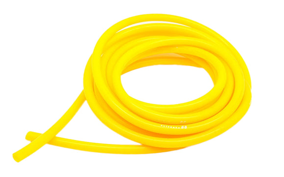 1953-2023 Chevrolet Corvette 12mm High Temp Silicone Dress Up Vacuum Hose - 5ft - Yellow