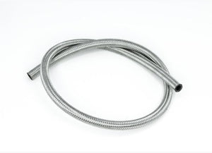 1953-2023 Chevrolet Corvette 6AN SS Double Braided CPE Fuel Hose - Silver Finish - 3 feet