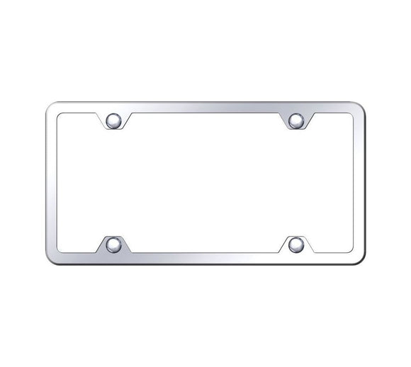 1953-2023 Chevrolet Corvette 4 Hole Slimline Stainless Steel License Plate Frame - Mirror Polished