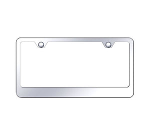 1953-2023 Chevrolet Corvette 2 Hole Stainless Steel Wide Bottom Frame - Mirror Polished