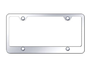 1953-2023 Chevrolet Corvette 4 Hole Stainless Steel Wide Bottom Frame - Mirrored