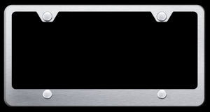 1953-2023 Chevrolet Corvette 4 Hole Stainless Steel Wide Bottom Frame - Brushed