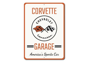 1953-2023 Chevrolet Corvette Corvette Garage Americas Sports Car Sign - 36x54in