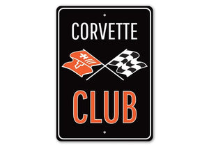 1953-2023 Chevrolet Corvette Corvette Club Sign - 10x14in