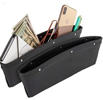 1953-2023 Chevrolet Corvette Car Seat Gap Organizer - Black/Black