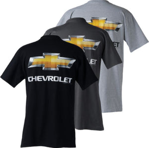 1953-2023 Chevrolet Corvette Gold Bowtie T-Shirt - Ash Gray - Small