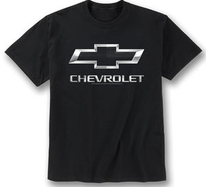 1953-2023 Chevrolet Corvette Bowtie & Script Metal Badge T-Shirt - Medium