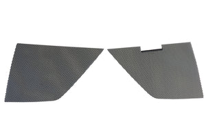 2020-2024 Chevrolet Corvette Outer Grille/Radiator Protection Screens - Aluminum W/Black Finish