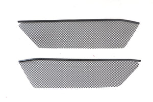 2020-2024 Chevrolet Corvette Inner Grille/Radiator Protection Screens - Stainless Steel W/Black Finish