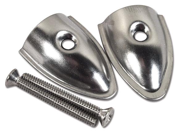 1956-1975 Chevrolet Corvette Convertible Top Trim End Caps & Screws. 4 Piece