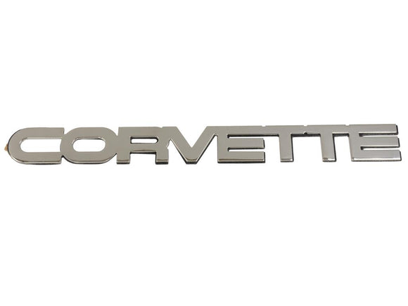 1984-1990 Chevrolet Corvette Emblem. Rear Corvette - Polished Stainless Steel