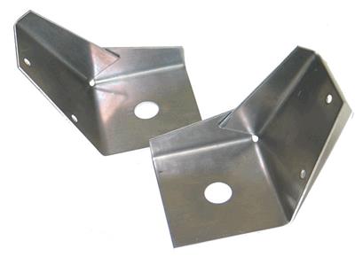 1956-1958 Chevrolet Corvette Rear Body Mount Reinforcements. Aluminum