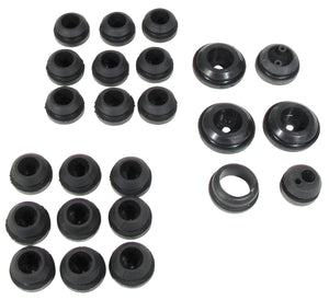 1956-1957 Chevrolet Corvette Firewall/Body Grommet Set. 20Pcs