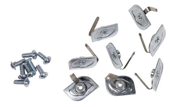 1953-1962 Chevrolet Corvette Decklid Molding Clips & Screws.