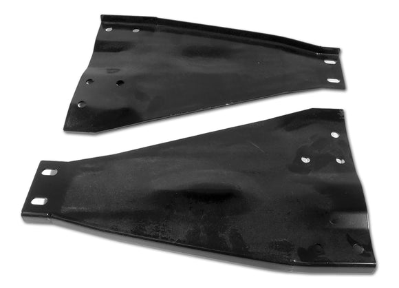 1956-1962 Chevrolet Corvette Convertible Top Bracket Support Plates.