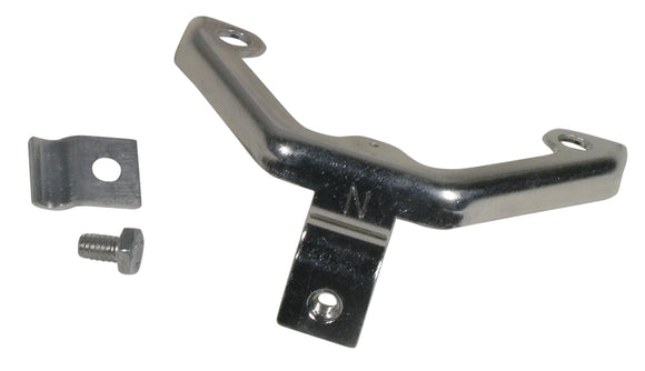 1968-1969 Chevrolet Corvette Accelerator Cable Support Bracket. W/Clamp 3X2