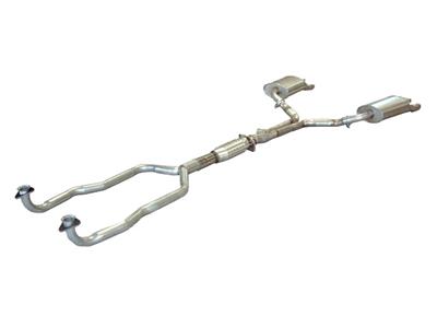 1991-1991 Chevrolet Corvette Exhaust System - W/O Front Pre-Converters