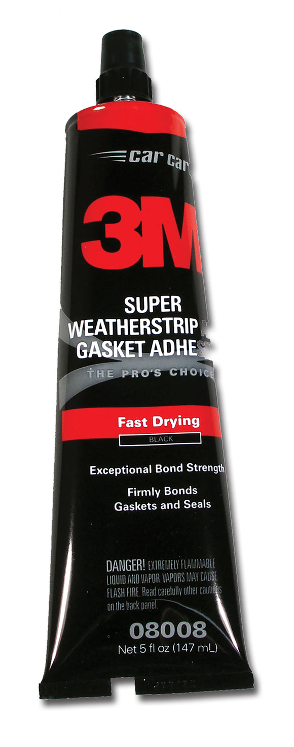 1953-2020 Chevrolet Corvette Weatherstrip Adhesive. Black 5 Oz 3M